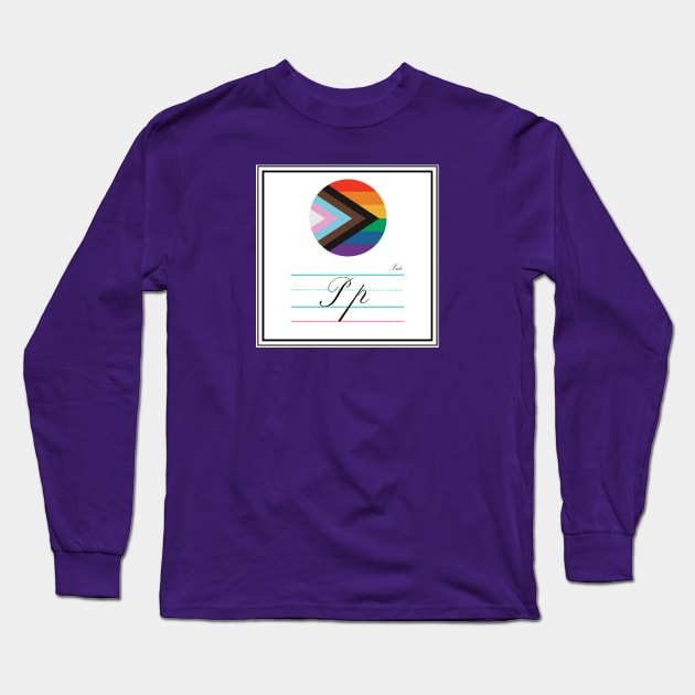 Pride Queer Alphabet Cards Long Sleeve T-Shirt by 3mosCreatives